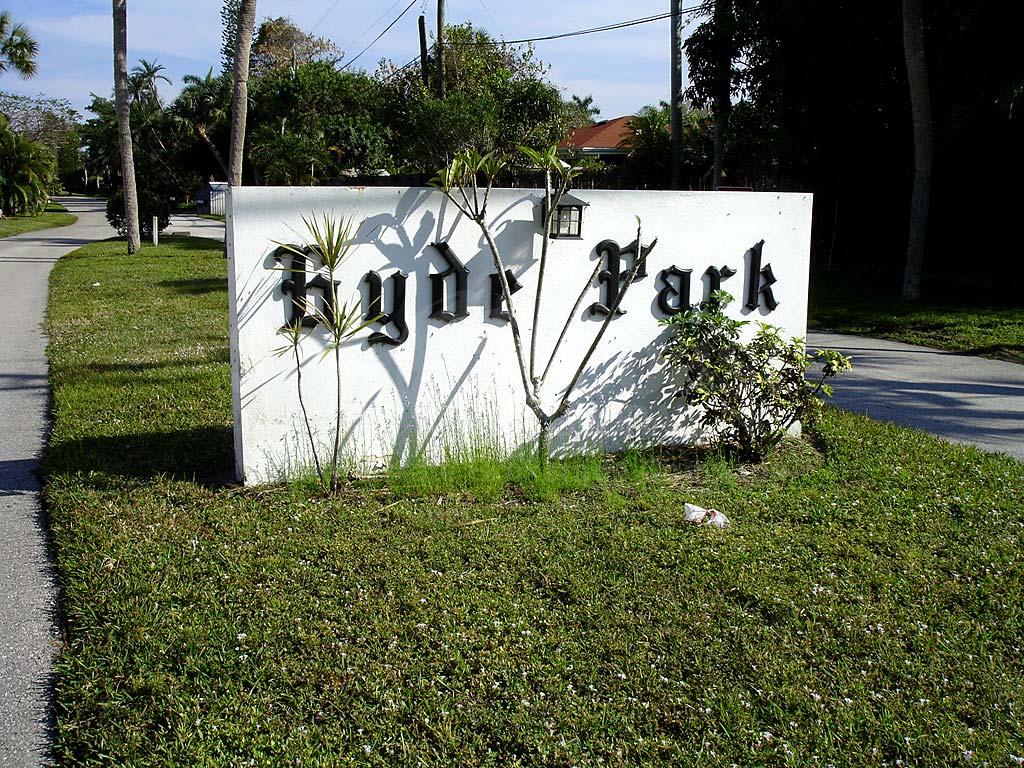 Hyde Park Signage